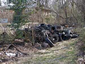Illegal Tire Dumping
