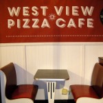 Westview Pizza Cafe Sign and Booths