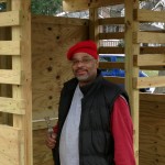 Westview neighbor building the shed