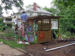 Shed Gutter Addition