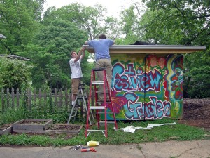 Shed Gutter Addition