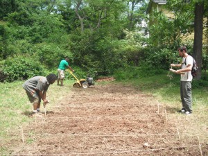 Tilling Community Garden